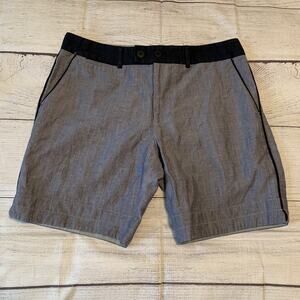 Number Lab Mens Size Large Blue Toned Chino Shorts Made In New York City